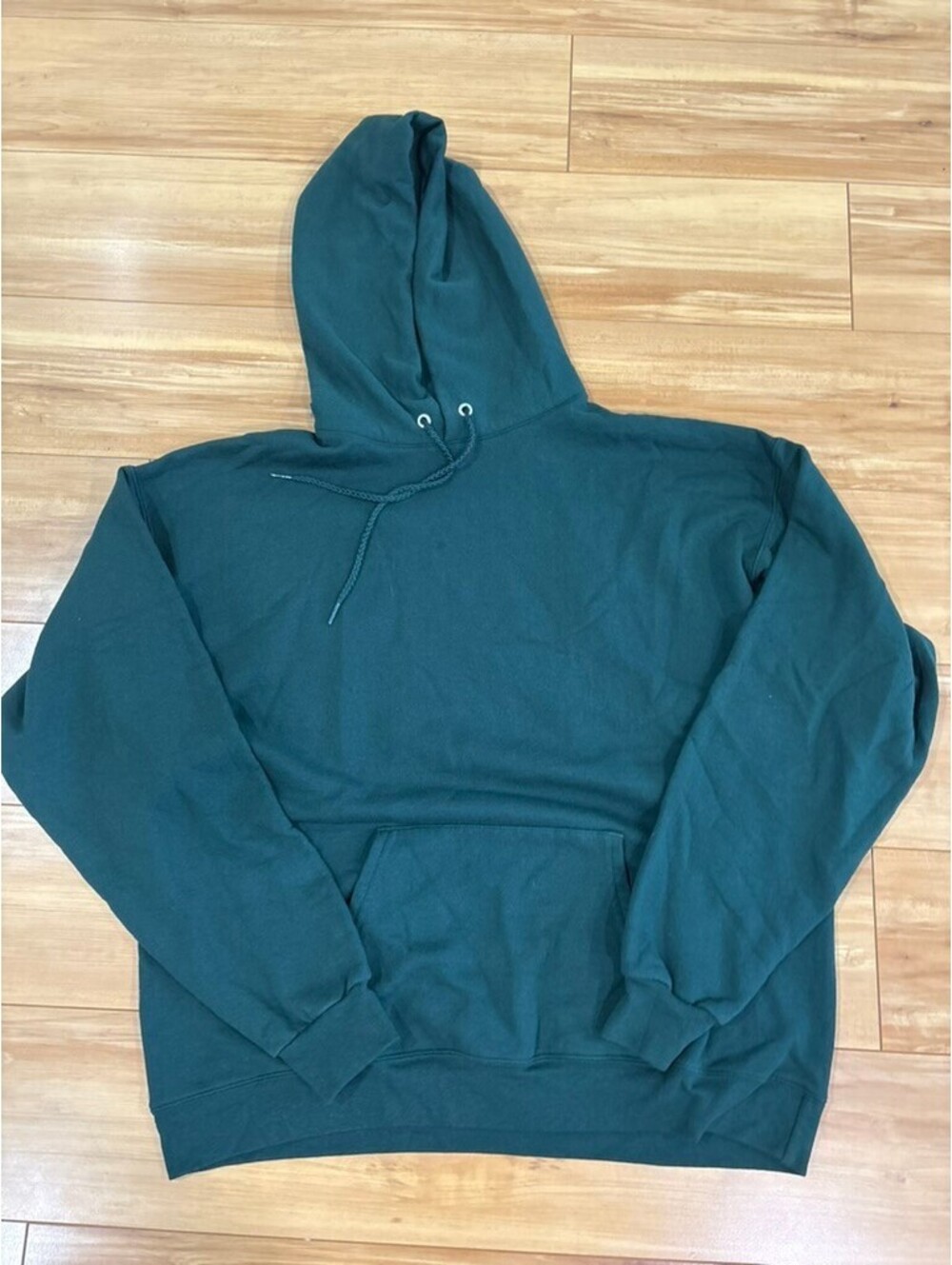 Hanes EcoSmart Forest Green Hoodie Blank Heavyweight Streetwear Sweatshirt